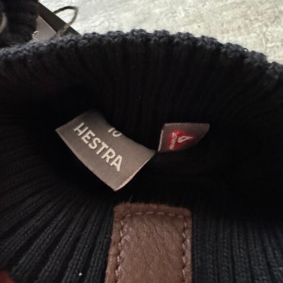 Hestra Tore Deerskin Leather Chocolate Brown Hand Gloves 10 NEW Lined Primaloft - Picture 5 of 7